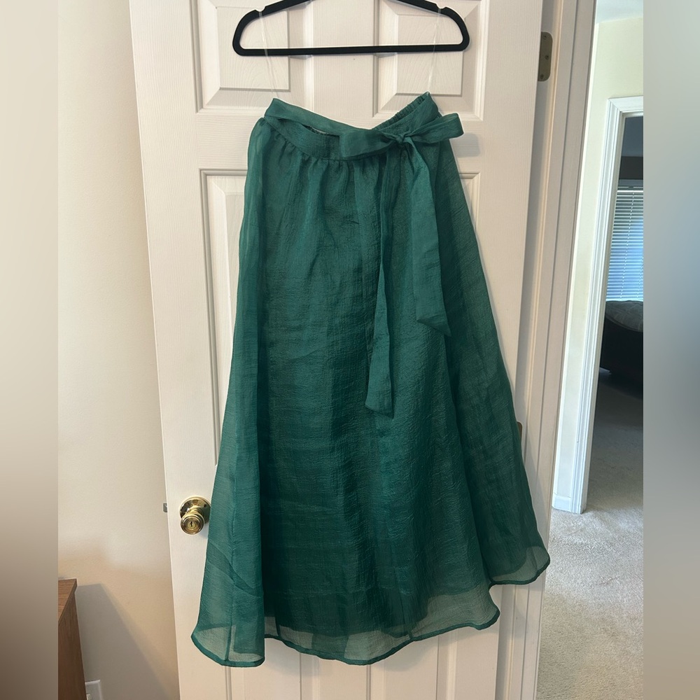 Long Green Skirt
